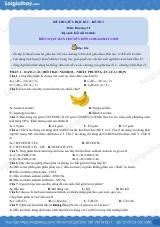 Đề thi giữa kì 1 Hóa 12 Kết nối tri thức - Đề số 1